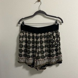 Olive pattern shorts